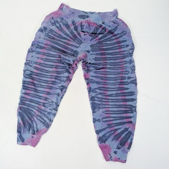 Tye Dye Harem Pants Karma Circle Parachute Pantaloons Baggy Relaxed Fit - Picture 5 of 5